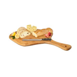 Antimicrobial BAP Free Large Organic Bamboo Pizza Board with Handle