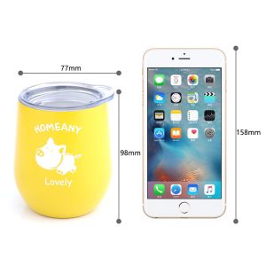 98x77mm 304 Inner Wall 7 Ounce Insulated Stemless Tumbler