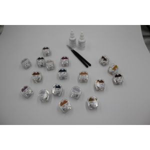 Unique Smile Solutions Yucera 18-Color Ceramic Zirconia Staining Kit Natural