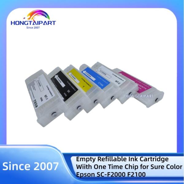 Quality 6PCS Epson SC-F2000 F2100 Refillable Ink Cartridge 600ml wholesale