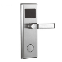 Brushed Stainless Steel Half Automatic Handle Door Lock Smart RFID Card Hotel