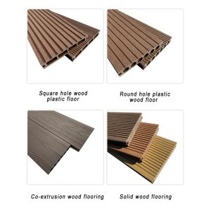 Custom Interlock Outdoor WPC Decking Board Above 18mm Thickness with Wood Grain