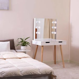 Shipping from U.S. warehouse-3mm Mirro 3000k LED Bulb Makeup Dressing Tables