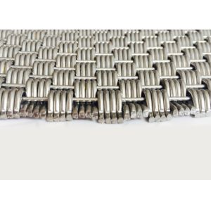 Partitions Decorative Woven Wire Mesh Panels AISI 316L Natural Color