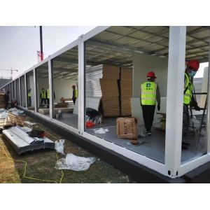 Galvanized Steel Prefab Container House with EPS Sandwich Panels