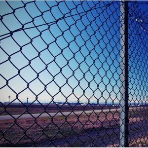 Diamond Pattern Opening 25mm Airport Security Stainless Steel Chain Mesh Fence