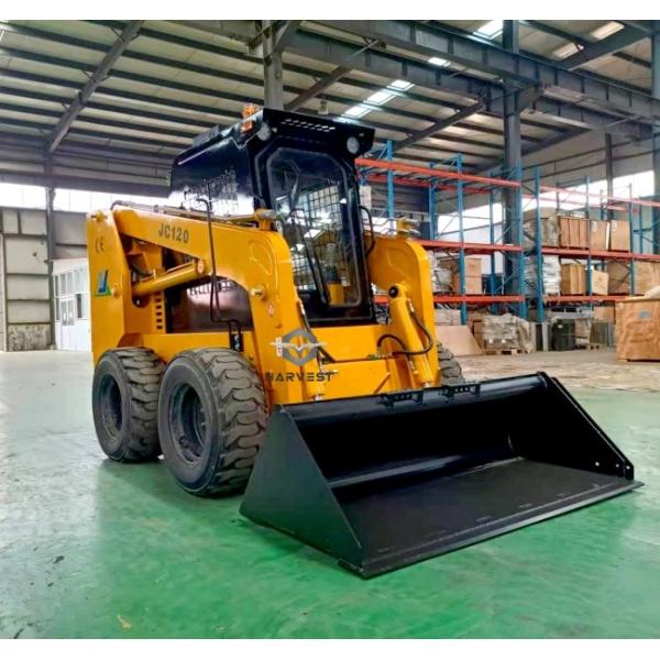 1200kg JC120 Skid Steer Loader 0.55m3 Bucket with Cummins engine and Brush