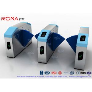 Optical Retractable Half Height Turnstiles Flap Barrier Turnstile 900mm Width