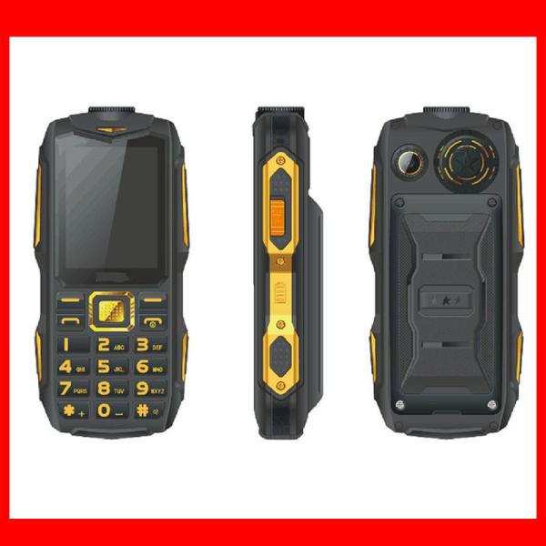 Quality 2.4inch  Factory Sale Unlocked Phone Outdoor Mobile Waterproof Feature Phone with Power Bank and Torch  Big Sound wholesale