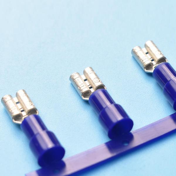 Nylon Insulated Sleeve 6.3Mm Crimp Faston Female Terminals Connector Spade