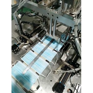 15000pieces/h 12KW KN95 Face Mask Production Line , 2000kg 3 Ply Face Mask