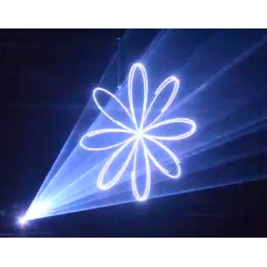 Cheap 50/60Hz 3 Watt Show Disco Laser Lights With DMX512 ILDA Control Modes for sale