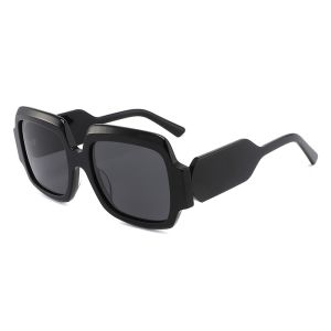 Thick Square Acetate Sunglasses , Retro Oversize Square Frame Acetate Sunglasses