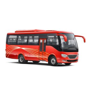 7.3M 24 Sets Electric Mini Coach Bus with 7.50R16 Tires and Automatic Transmissi