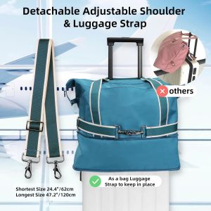 Foldable Waterproof Weekender Overnight Carry On Gym Luggage Custom Travel Bag