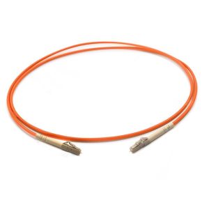 Multimode OM1 Fiber Optic Patch Cable LC UPC To LC UPC Orange Color