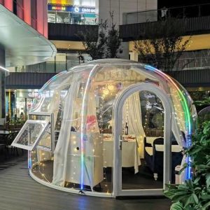 Spacious Mall Transparent Dome House PC Dome Tent With Aluminium Frame