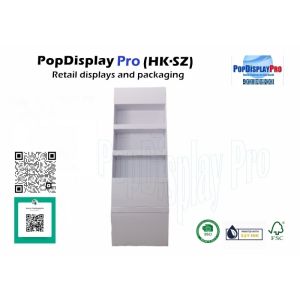 Shelf-convertable Instore Floor Standing Cardboard Shelf Displays for Confection