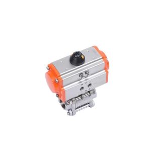 Q611F-16P 2 Way 3 PC Air Control Pneumatic Actuator Ball Valve Perfect for