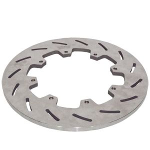 Car Model Car Brake Discs 12.00 Titanium Sprint Rotor with 8 x 7 Bolt Circle and Slotted Design in Titanium Finish