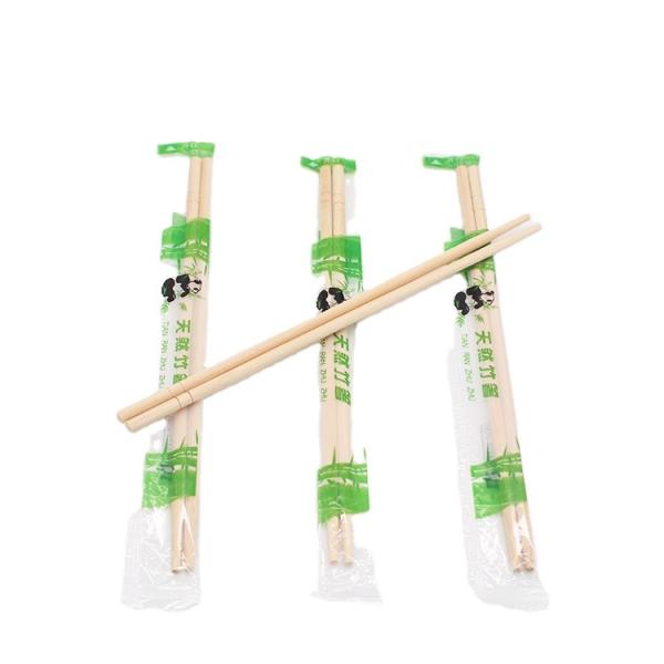 Quality Customized Logo Round Disposable Bamboo Chopsticks 240mm*4.8mm wholesale