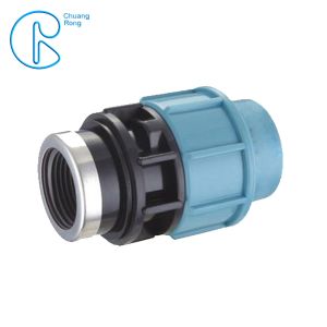 China Flexible Tubing PP Compression Fitting Female Adaptor Connector Easy To Install on sale