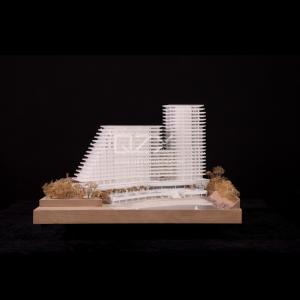 Cheap 1/300 Monte Carlo Model 3D Architectural Model With CNC Cutting And No Illumination for sale