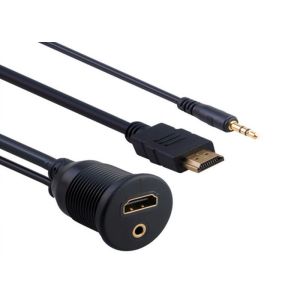 6 Feet 2 M Car Audio Cable USB HDMI Extension Mount ABS And PVC Material