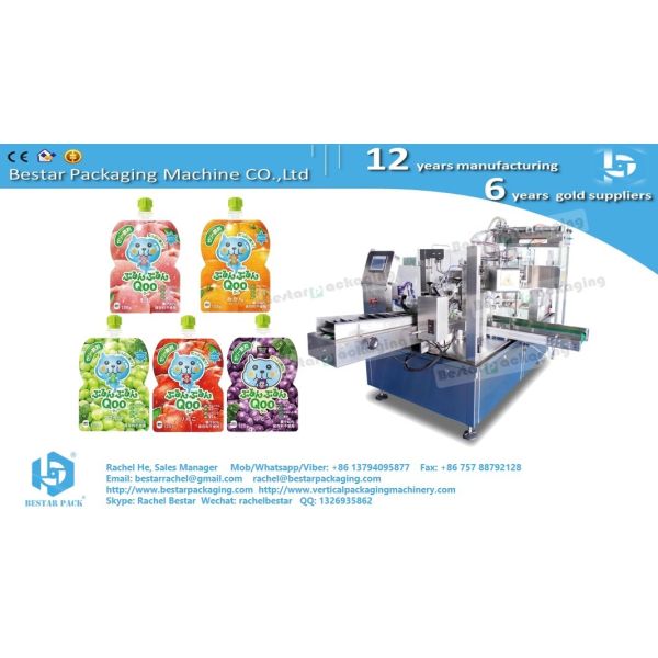 Quality Soup filling packing machine for stand up pouch with nozzle wholesale