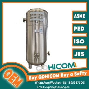 Leak Proof Vertical Air Receiver Tank SS Material For Hospital Equipment