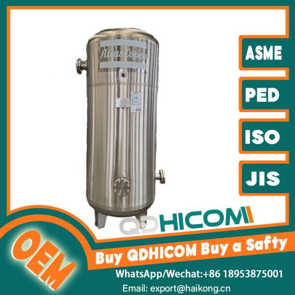 Quality Leak Proof Vertical Air Receiver Tank SS Material For Hospital Equipment wholesale