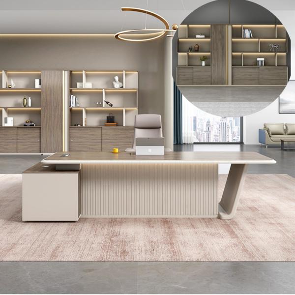 Home Office Furniture Luxury Office Desk Modern I Shape Office Desk Boss Executive Desk