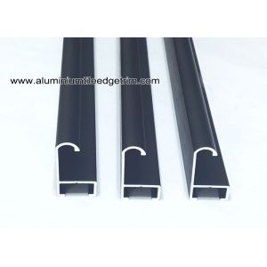 Curved Matt Black Aluminium Picture Frames With Brushed Effect