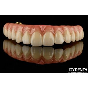 Custom-made For Each Patient Ti-Bar Zirconia Hybrid Bridge For Long-lasting