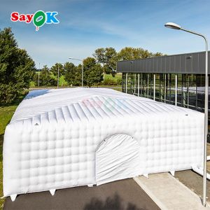 Free Design Huge White Cube Air Tents PVC Tarpaulin Event Inflatable Tent