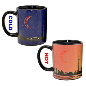 Ceramic Material Color Changing Coffee Mug With CE/EU SGS Certification