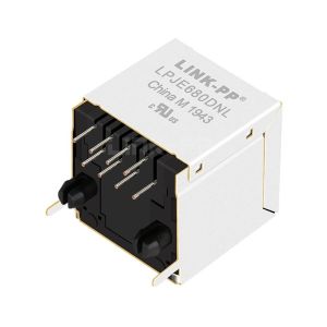 LPJE680DNL Without LED 8P8C Vertical RJ45 Modular Jack without Integrated