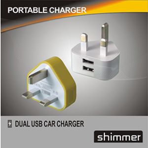 3rd-GENERATION UK DUAL USB TRAVEL CHARGER