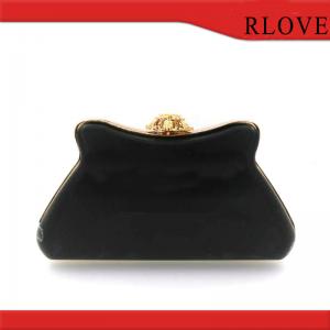 China Wholesale 12.1 CM Light Gold Bag Accessories High Quality Metal Box Clutch Purse Frame on sale