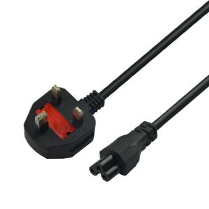 OEM ODM 1.5meters UK Power Cord Apply To Kettle Port And Laptop