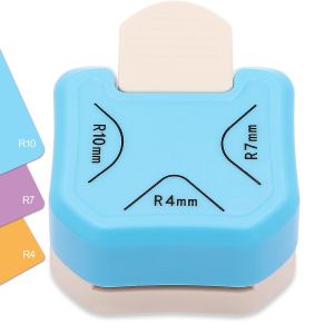 PLC Corner Rounder Punch Hole Punch 3 in 1 4mm 7mm 10mm for Paper Craft DIY