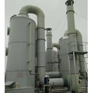 Cheap FRP GRP Mini Exhaust FRP Desulfurization Tower / Purification Gas Scrubber for sale