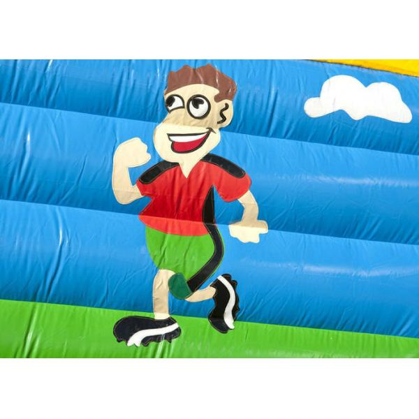 Football Inflatable Toddler Jump House , Sports Games Inside Bounce House