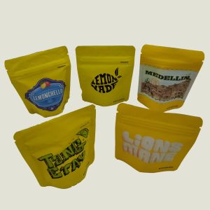 Embossing Soft Touch Mylar Bag 0.5oz zippered Retortable Pouch Packaging