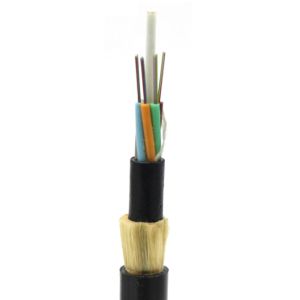 G657D300m Span Self Supporting Aerial Fiber Cable PE Jacketed