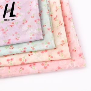 Small Flower Printing Textile Polyester Chiffon Fabric For Sewing Clothing