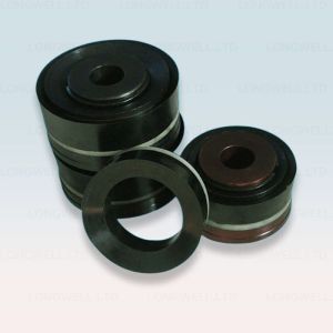 Triplex Mud Pump Piston Forging Replaceable Rubber Pistons With NBR Rubber