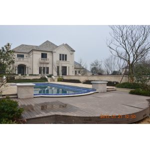 Modern Wood Plastic Composite Decking Total Water Resistance Solution