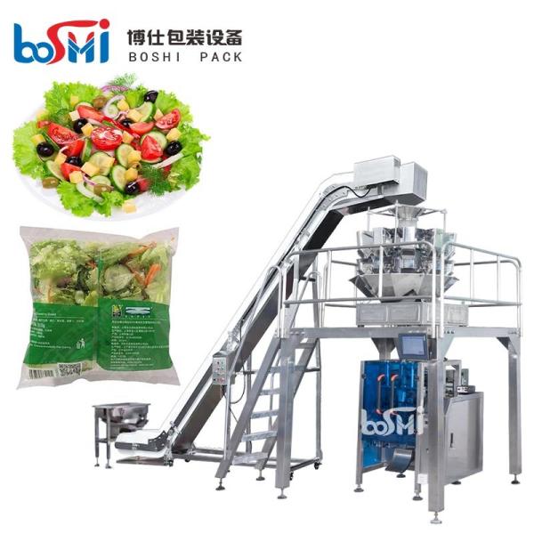 Full Automatic Frozen Vegetable Packing Machine Waterproof Dustproof With PLC