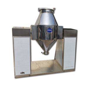 China Stainless Steel Double Cone Mixer , Chemical Dry Powder Mixer Food Powder And Granule Automatic Mixer on sale